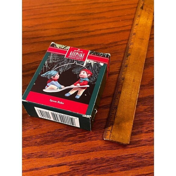 Elves Ornament Christmas Vintage Hallmark Spoon Rider Keepsake New - Picture 4 of 4